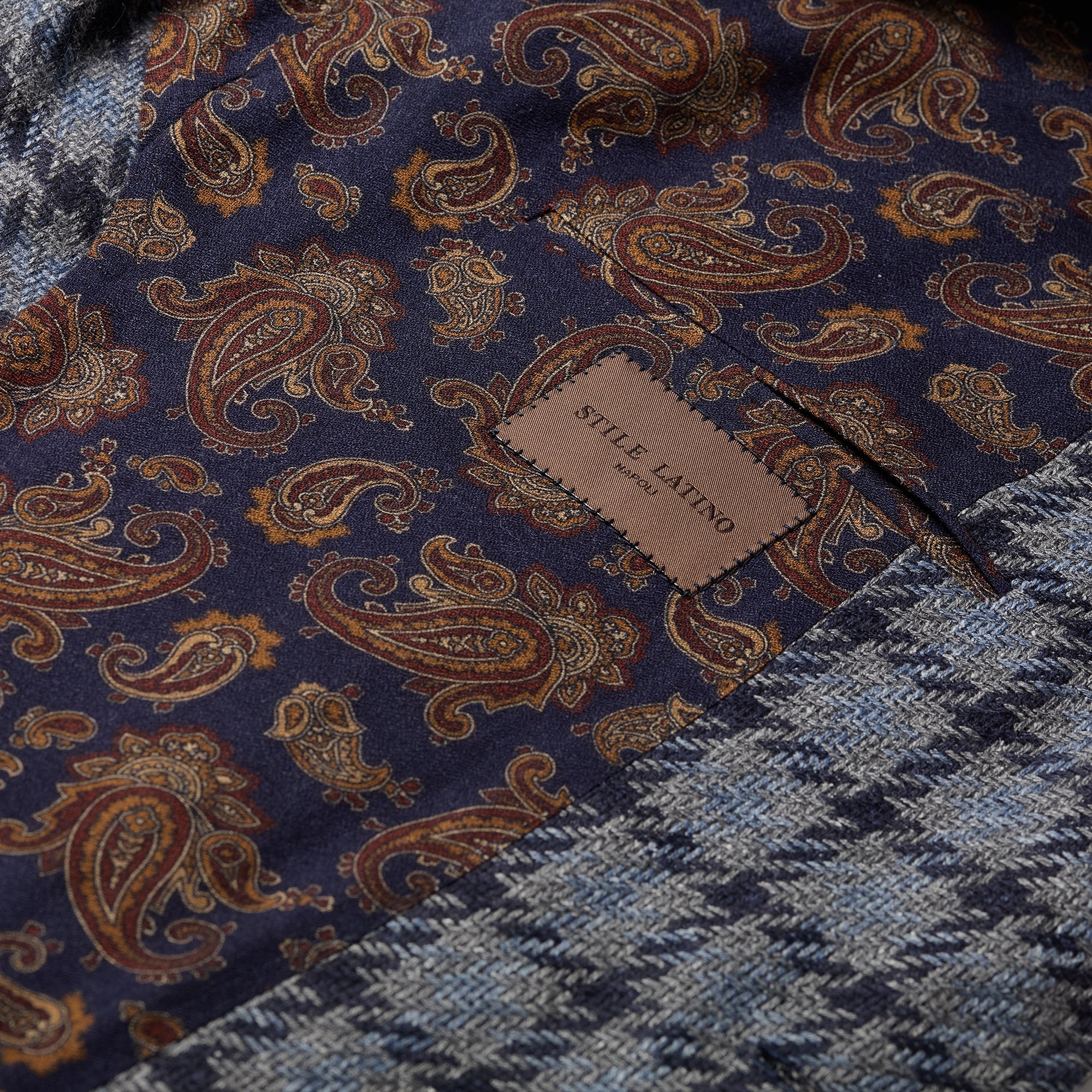 Blue Checked Blazer - Mandelli UK