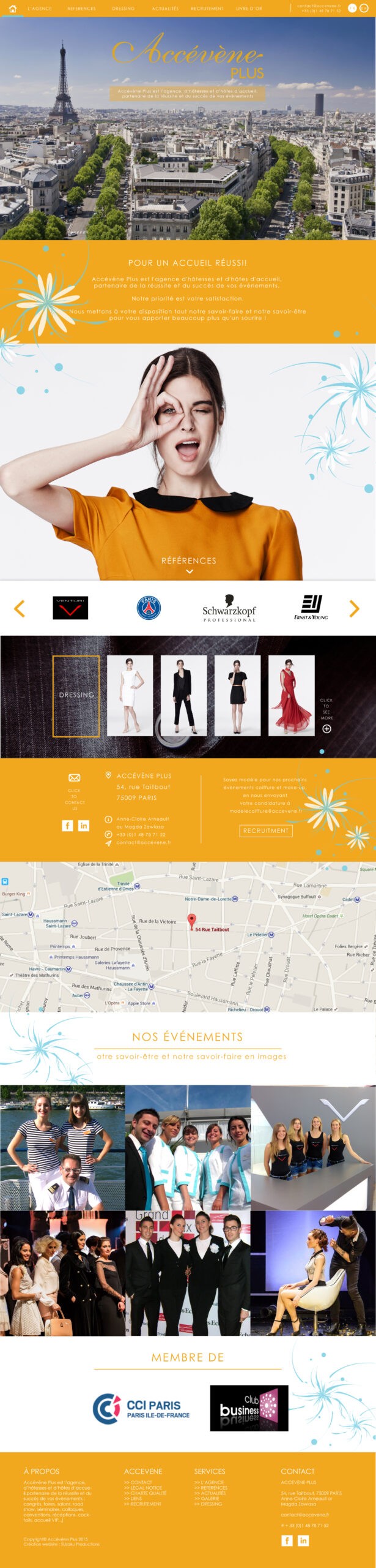 ACCEVENE PLUS Website by Suzaku Productions