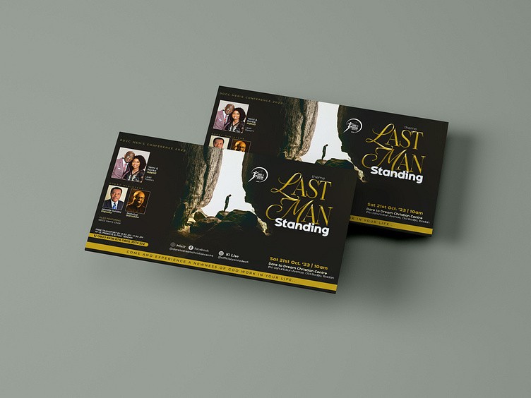 Last Men Standing - DL Size Flyer for Men's Conference
