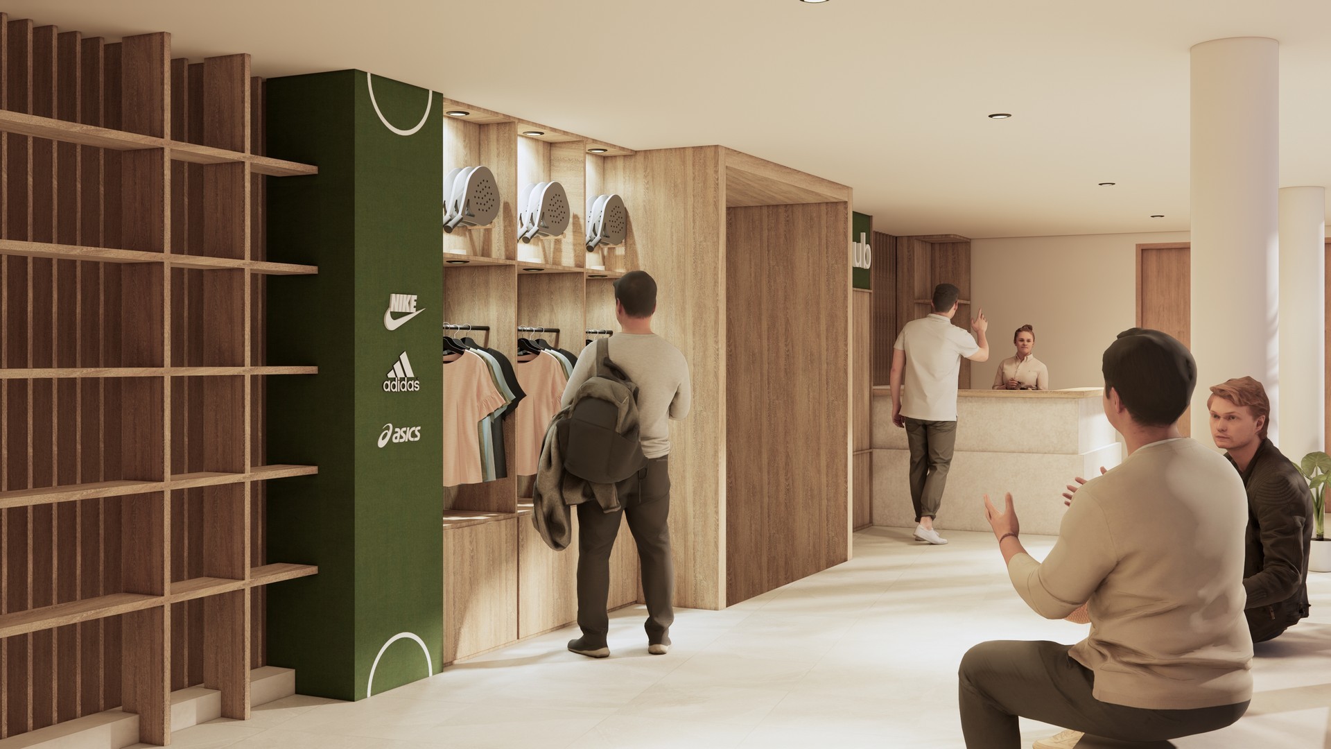 Group of people gathered by a rustic wooden fence.