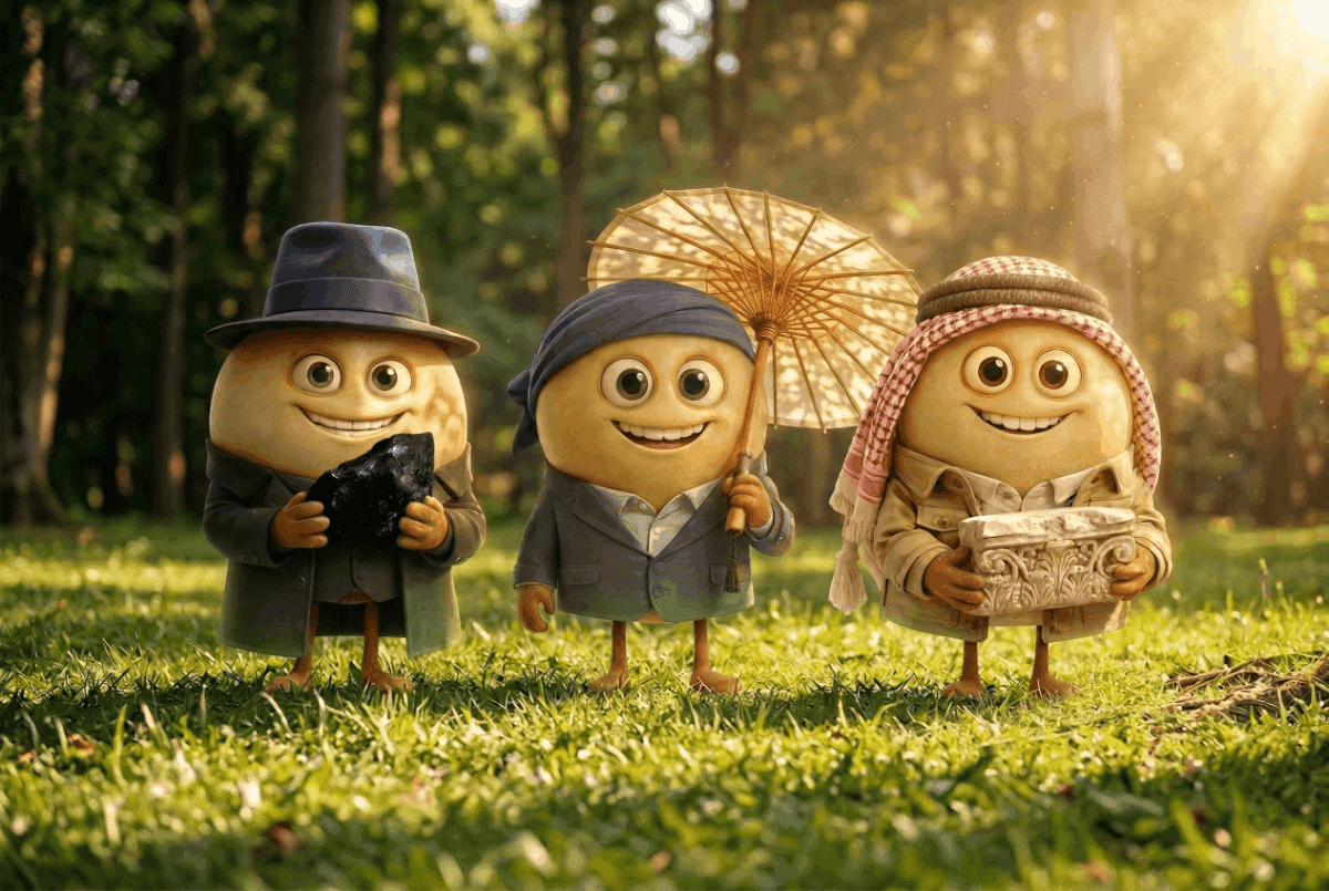 Uncorkables Native White Gems grape varieties in a group picture in a sunny meadow