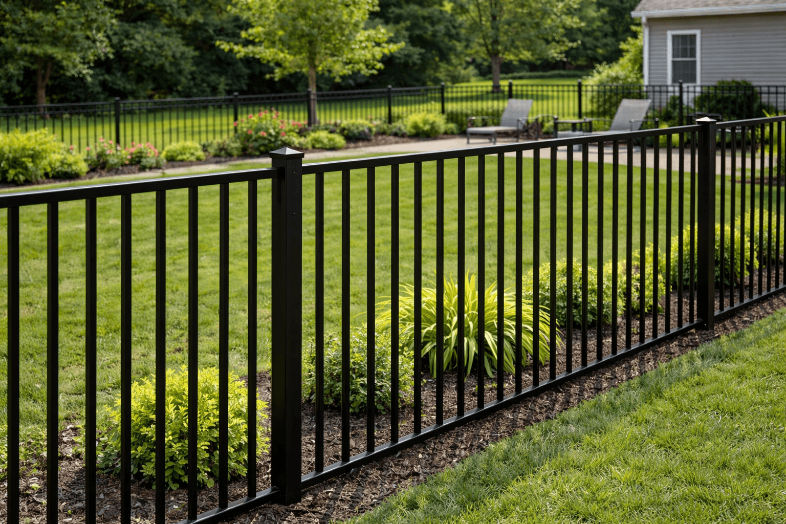 The Haven Lite 2-rail system highlighting the massive vertical space between top and bottom rails.