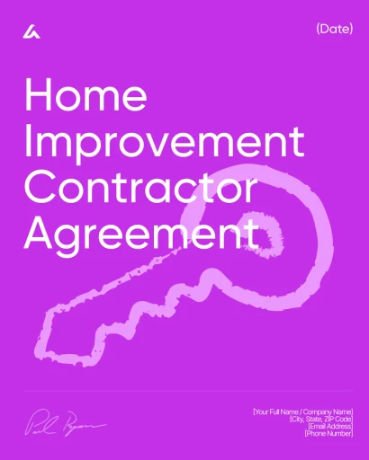 Home Improvement Contractor Agreement