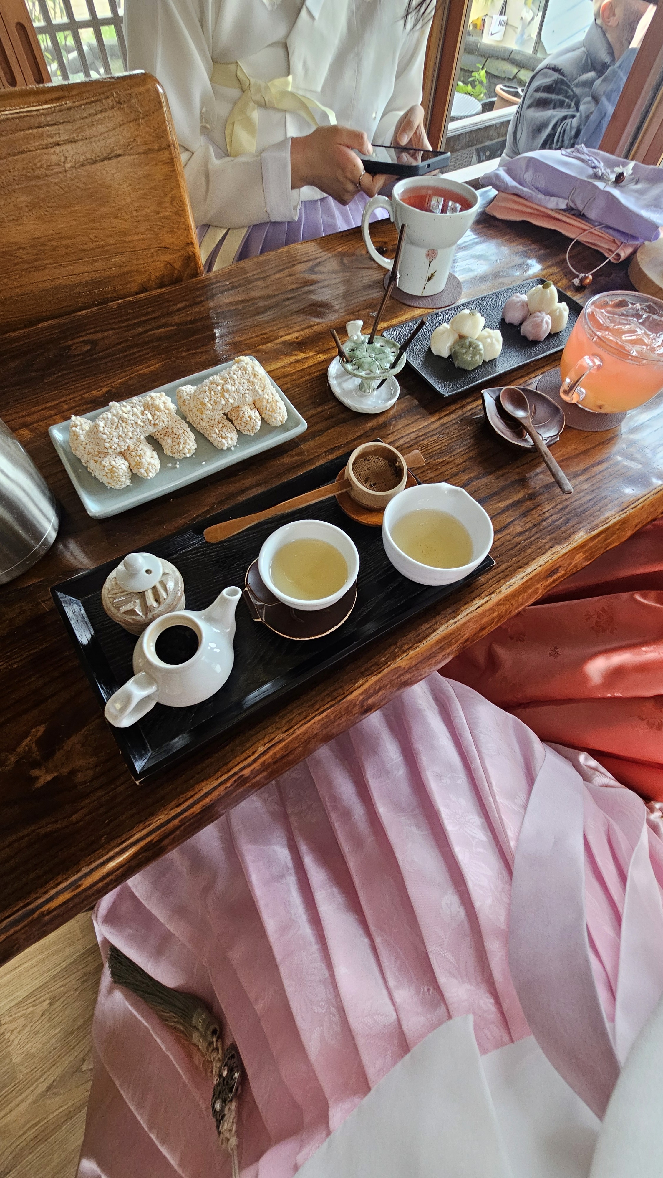 Tea session in Hanbok's, very memorable experience :)