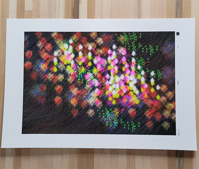 Detail of a modern art impressionist digital painting