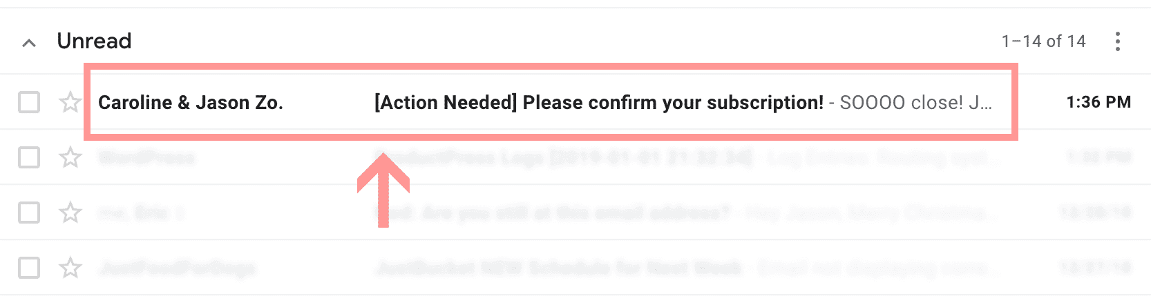 Email Confirm Example in Gmail