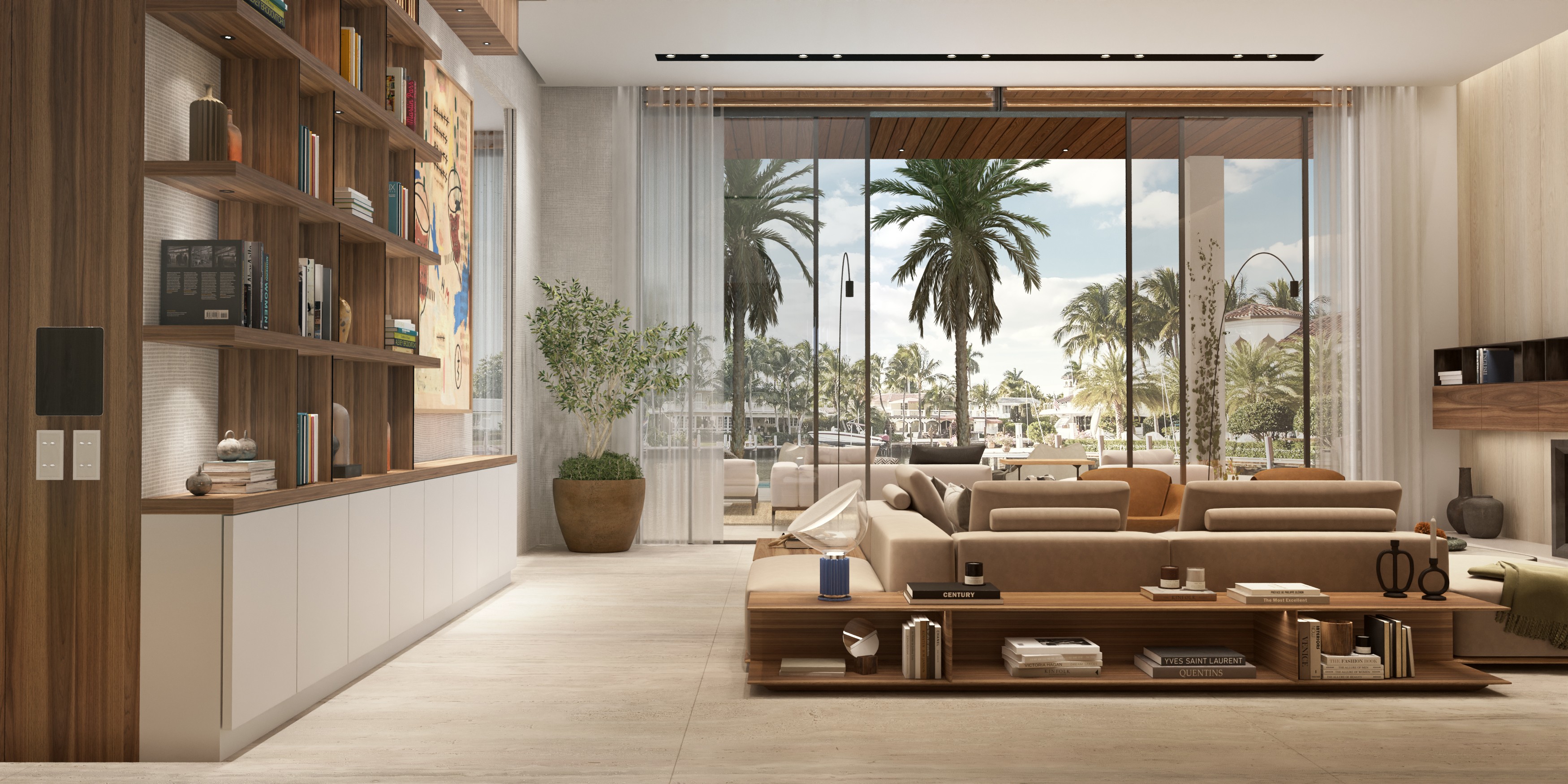Luxury interior design living room villa Miami