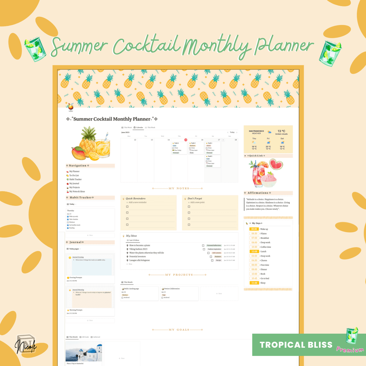 20+ Best and Free Notion Monthly Planner Templates