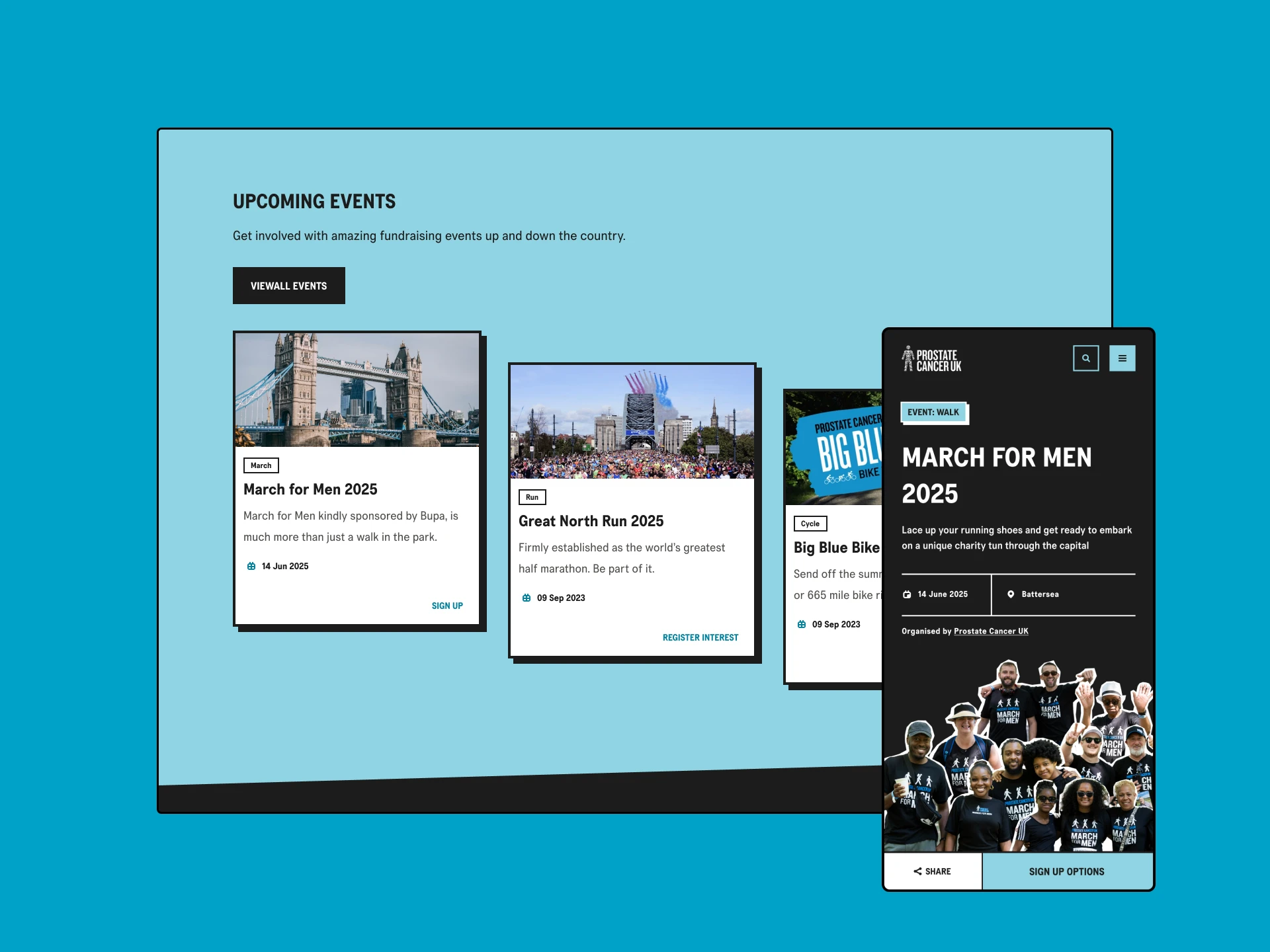 Russell-Cooke Umbraco website mobile images of news and insights, article, filtering, people bip pages built by Cogworks