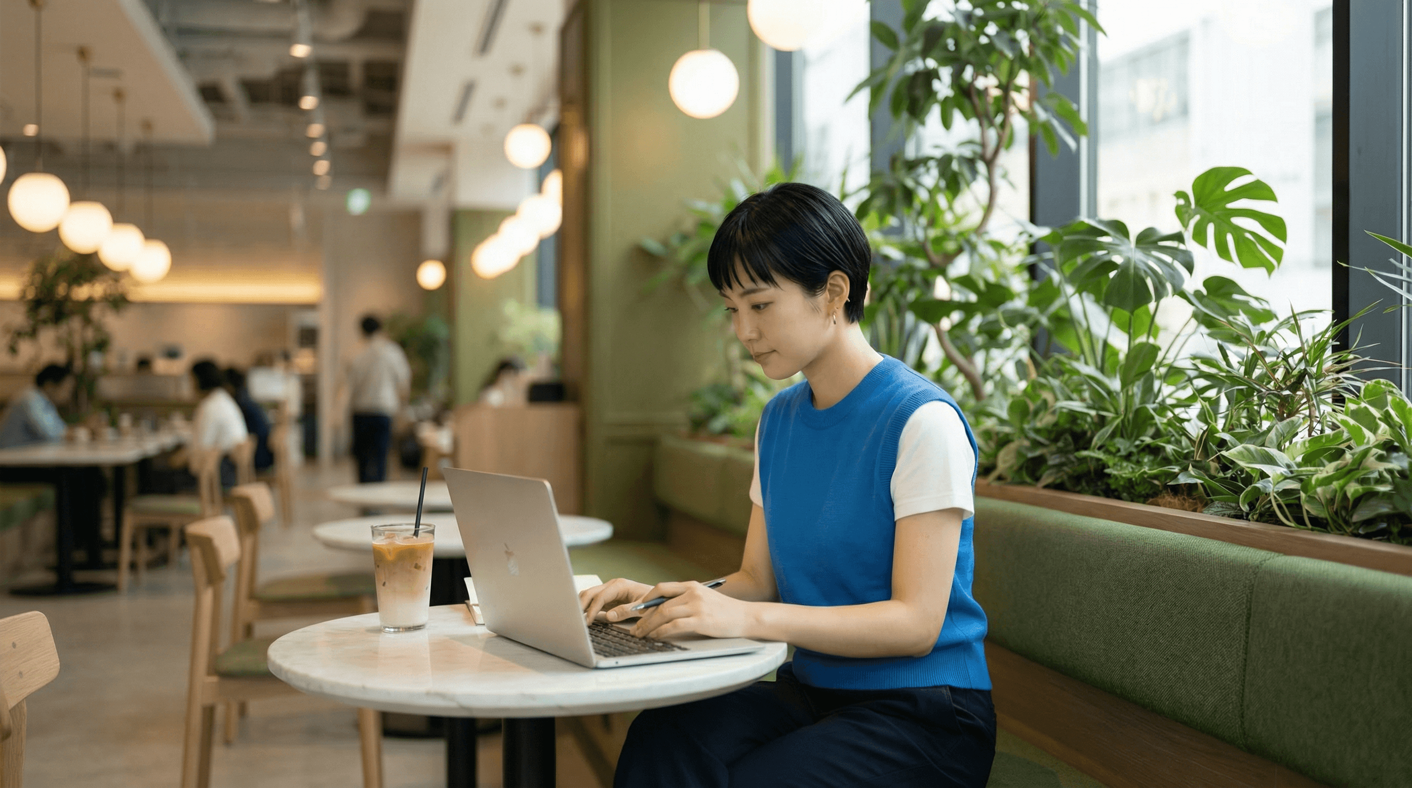 Man workin on his budget