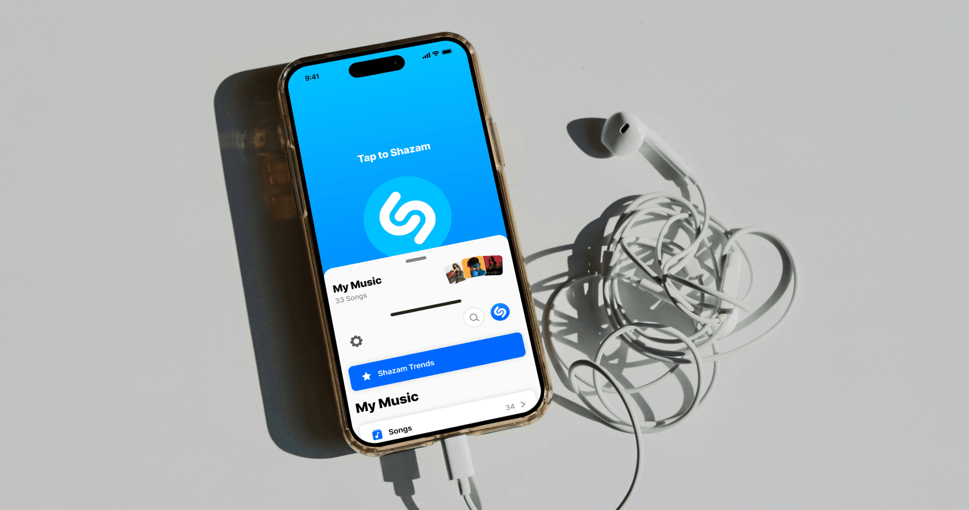 App Design Screen "Shazam"