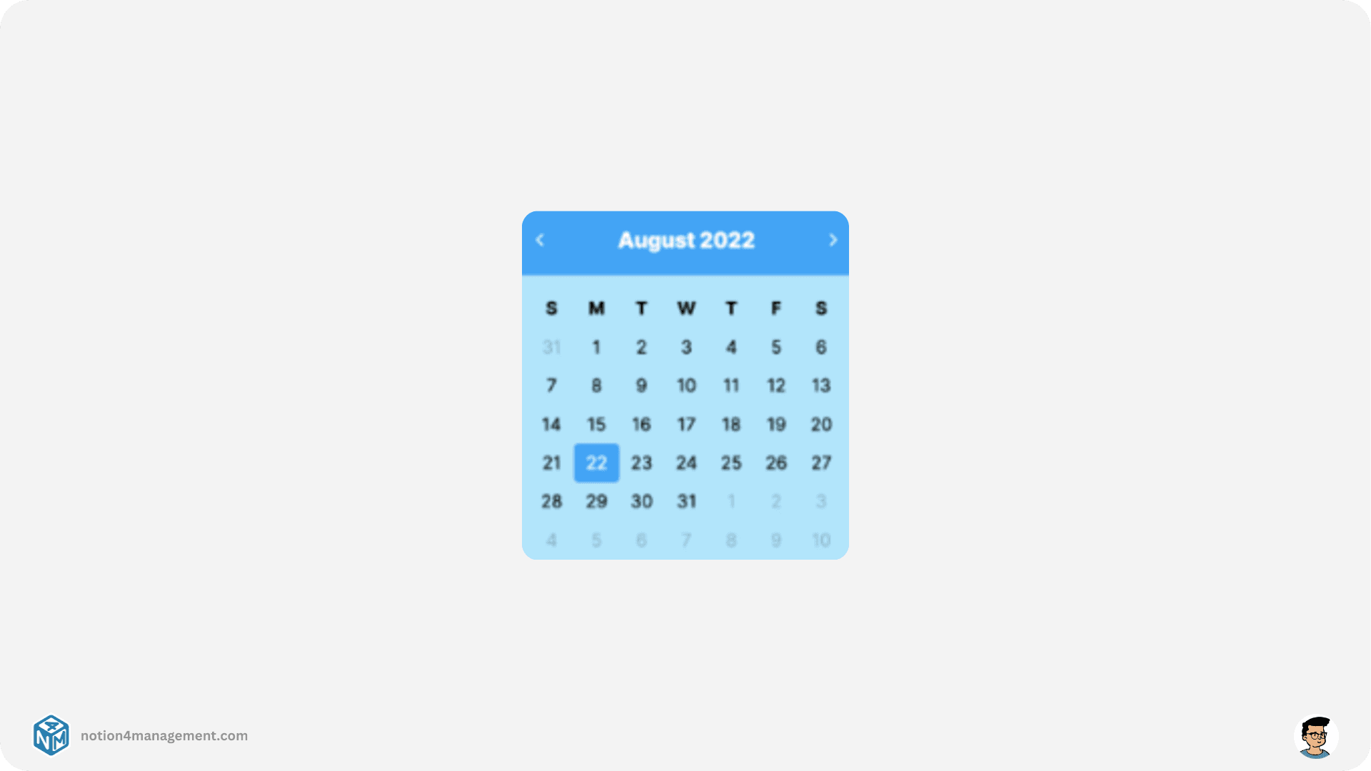Notion Calendar Widget