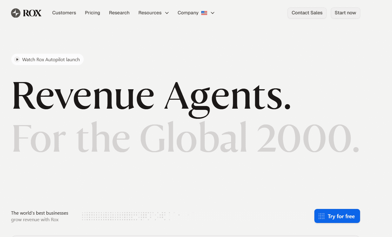 Rox – Best for Enterprise Revenue Orchestration