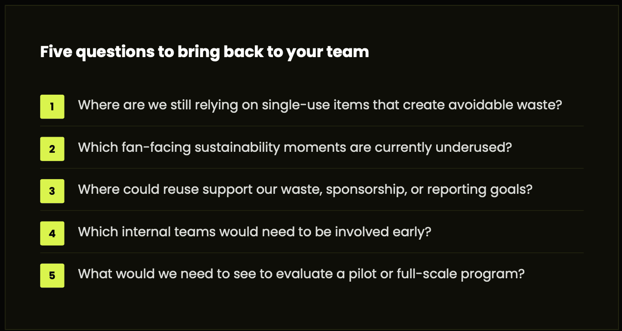 Five questions venue you teams should be talking about