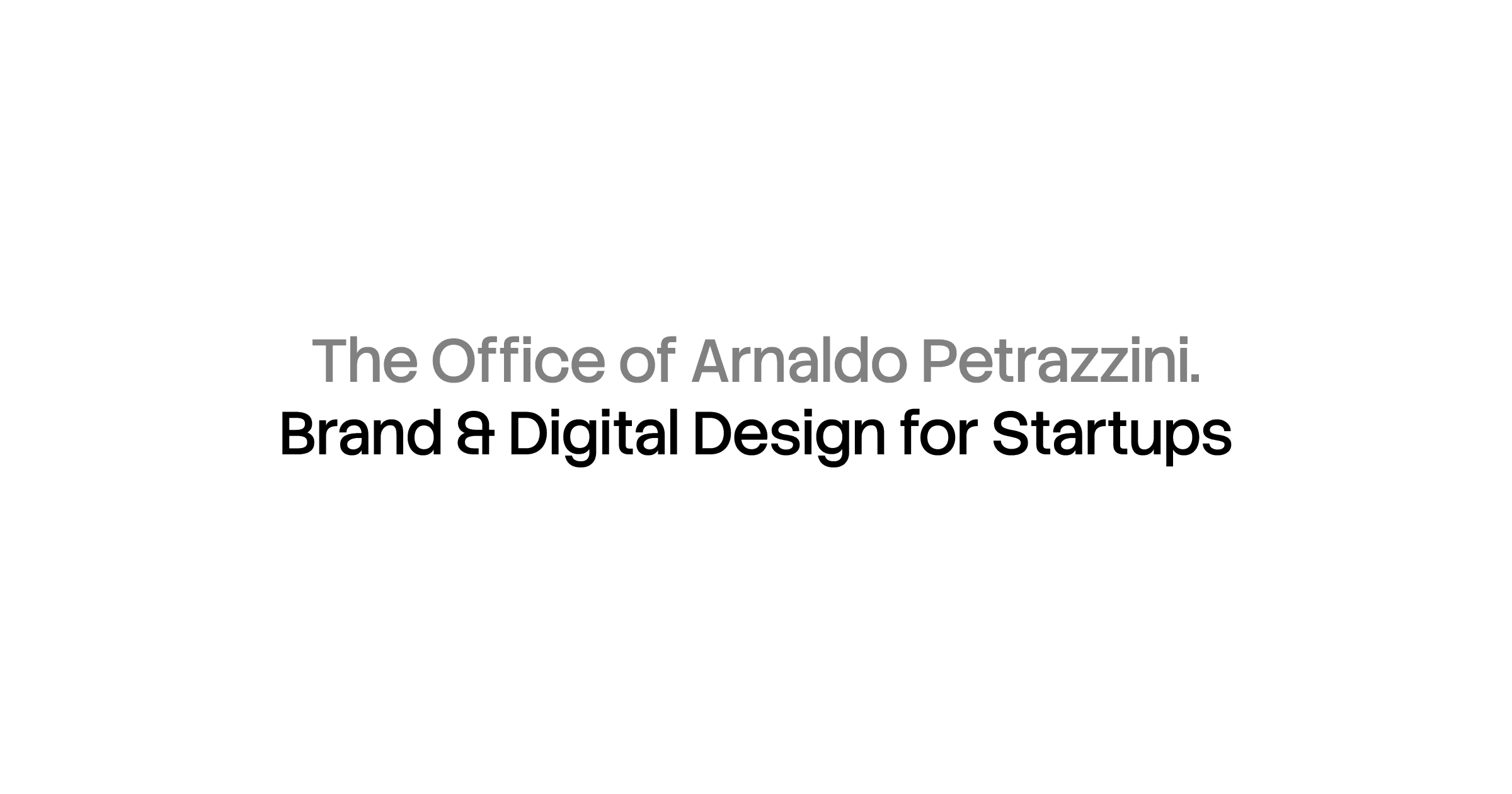 Arnaldo Petrazzini's website