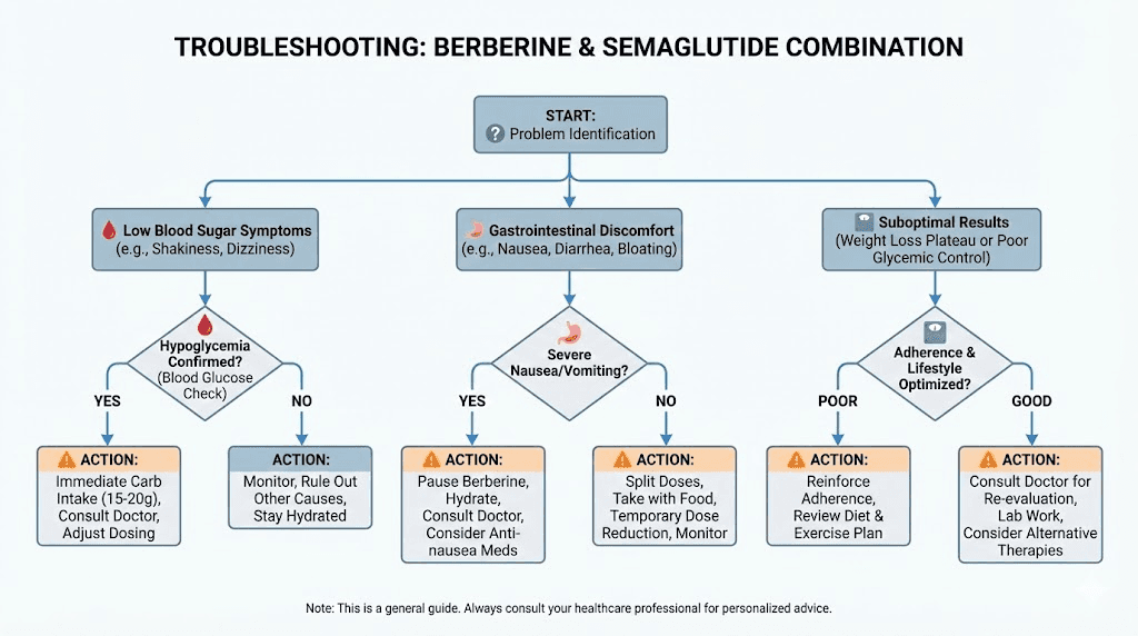 Berberine semaglutide combination troubleshooting decision flowchart