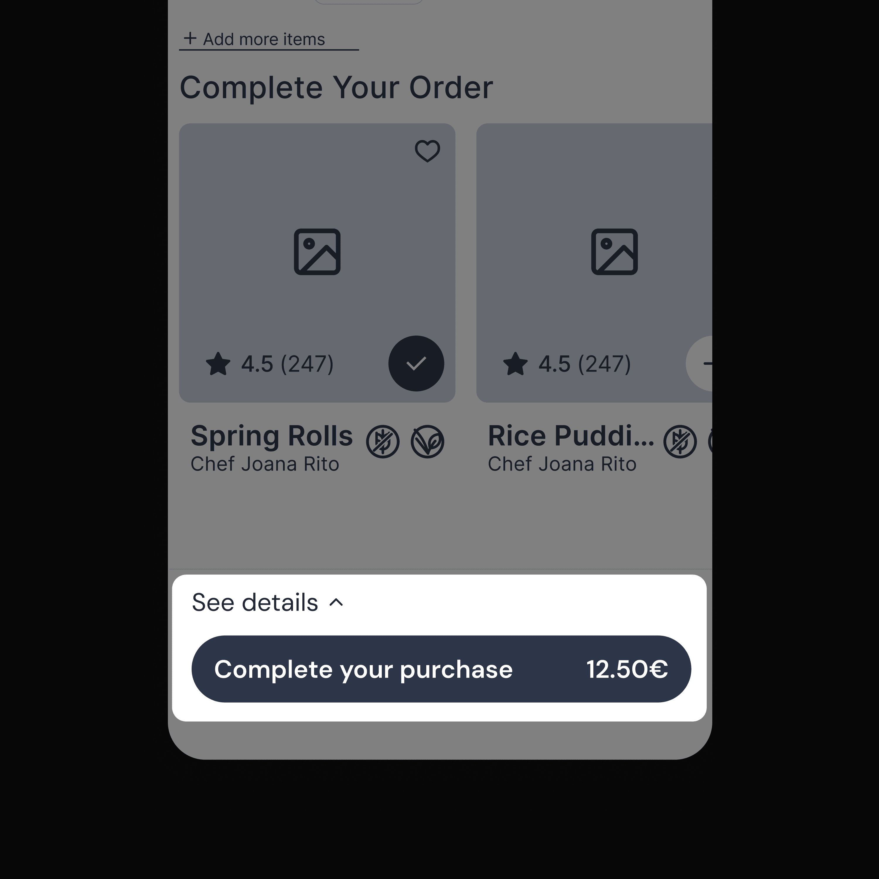 After purchase button