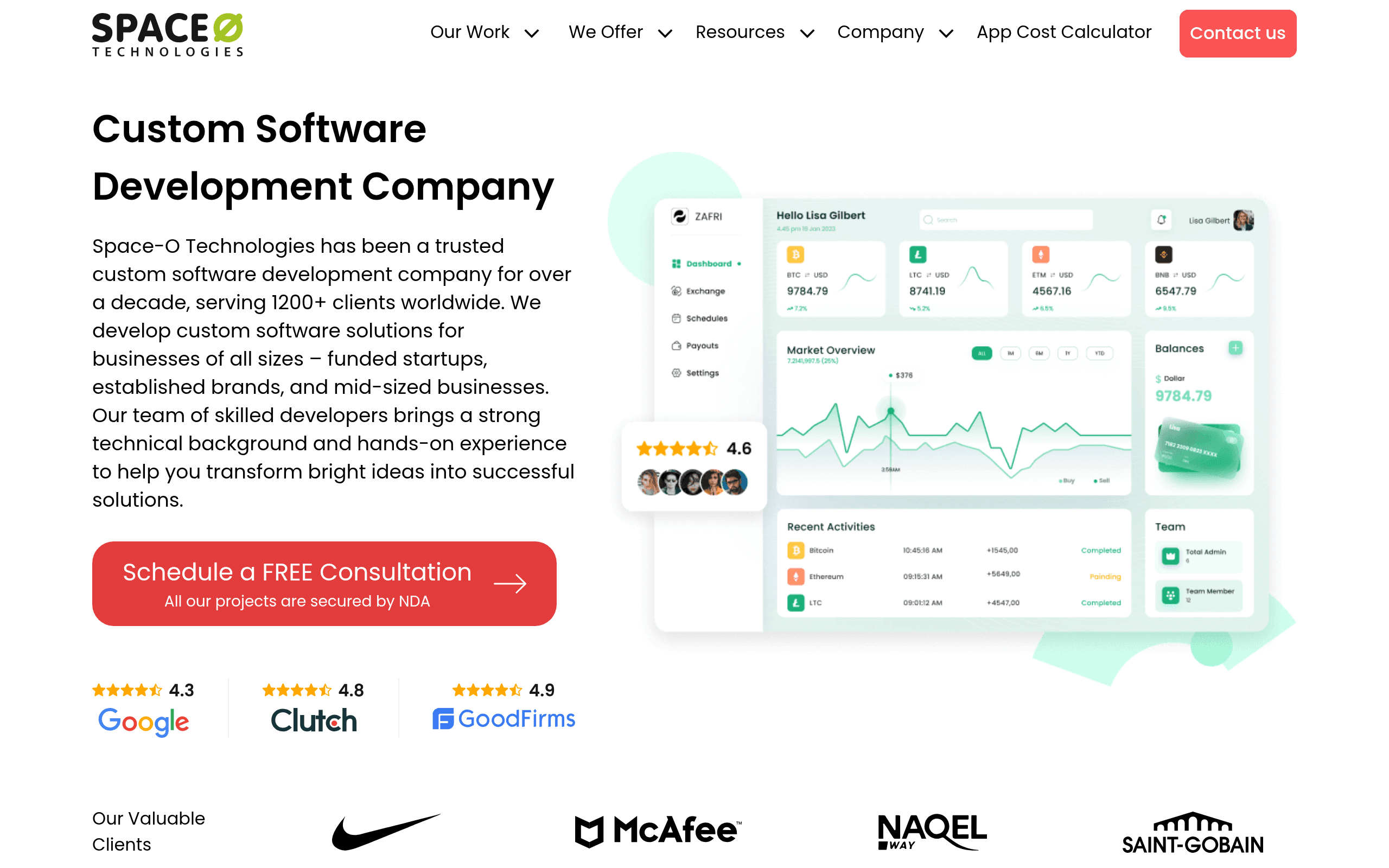 Space O Technologies Screenshot