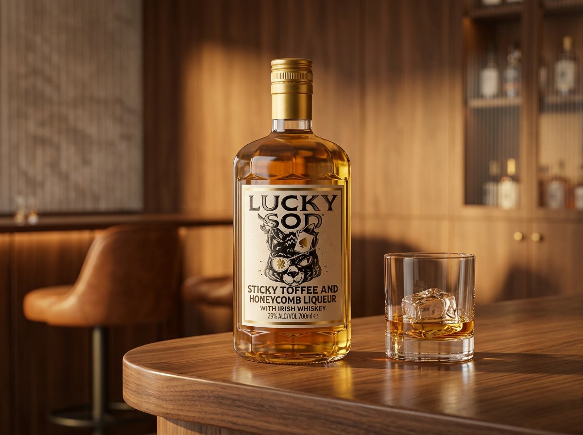 Bostocap project Lucky Sod Whiskey bottle