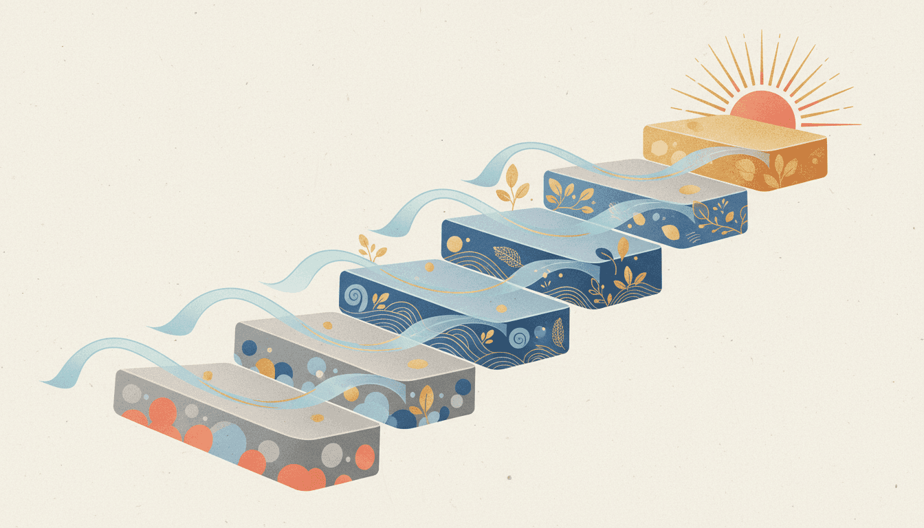 成長段階に応じたレベル分けの構造図