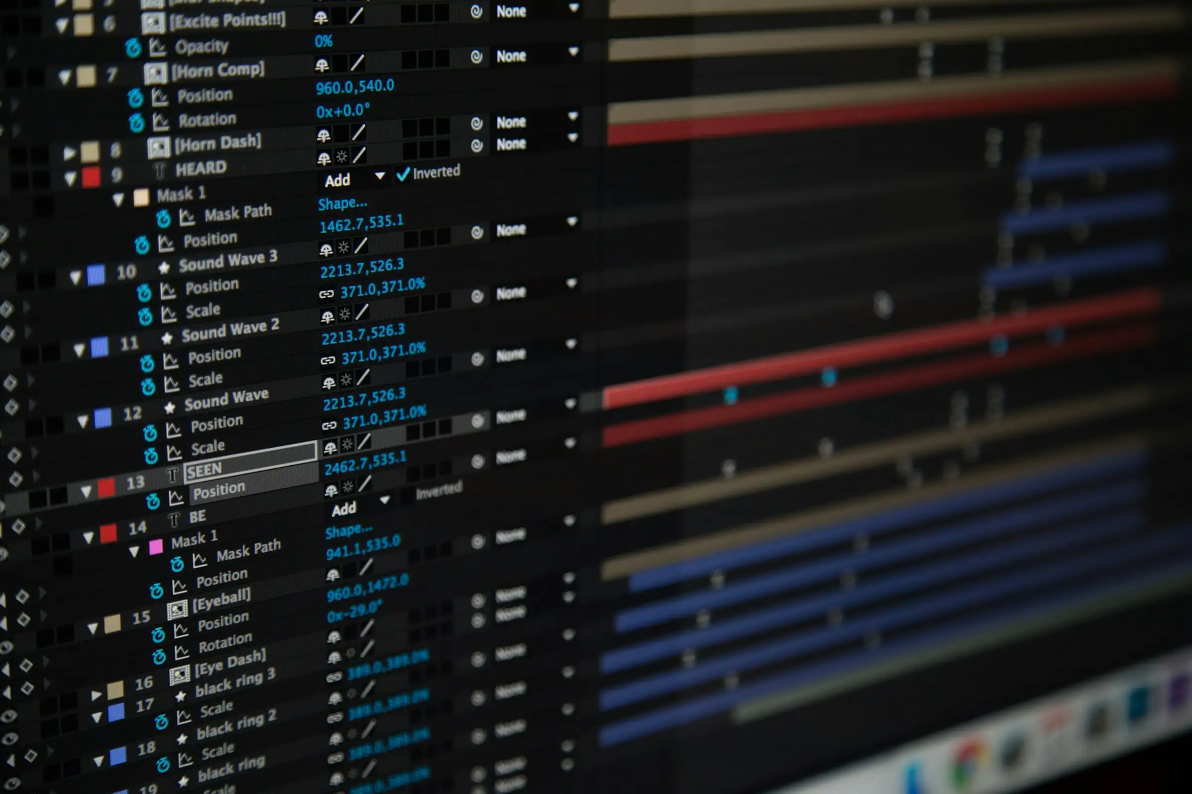 After Effects Timeline