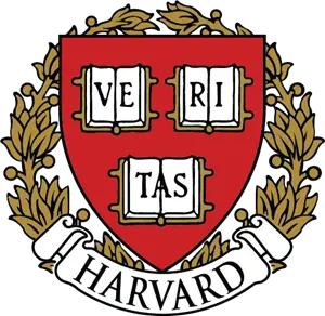 harvard logo on RISE Research website showcasing student admits from rise research program
