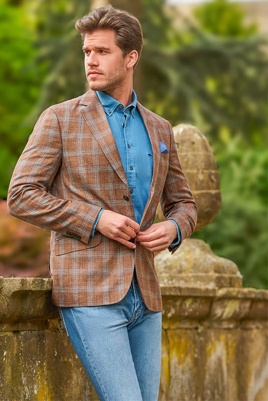 Golf cart fashion shoot with two models.