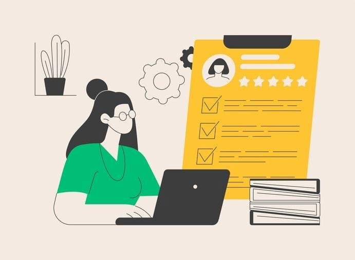 An illustration showing the role of hiring manager software in modern recruitment.