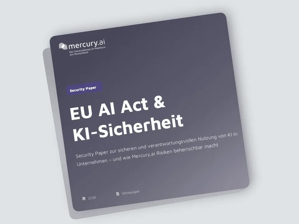 Whitepaper-Cover: EU AI Act & KI-Sicherheit von Mercury.ai