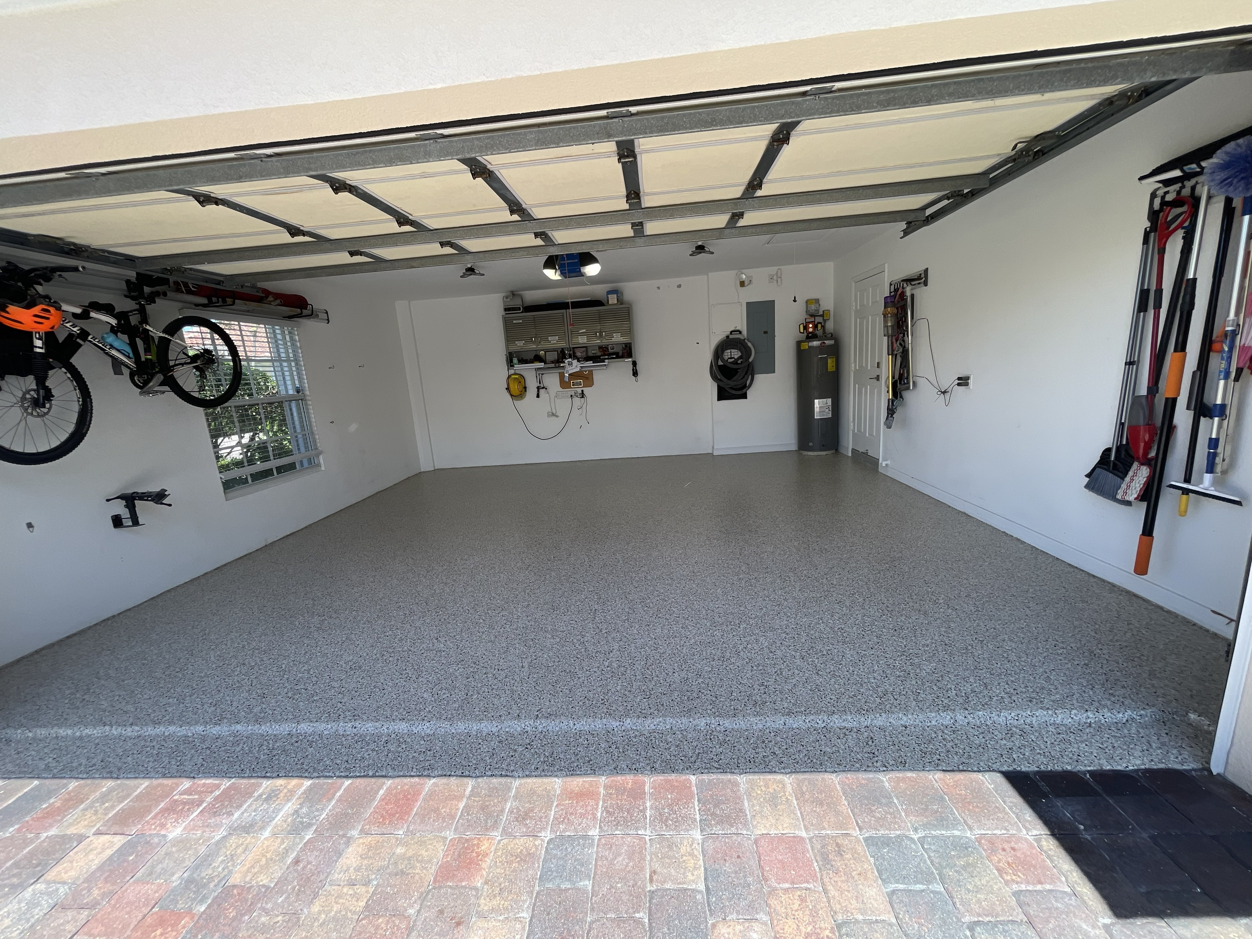 CJ Epoxy garage floor project in Tradition, Florida