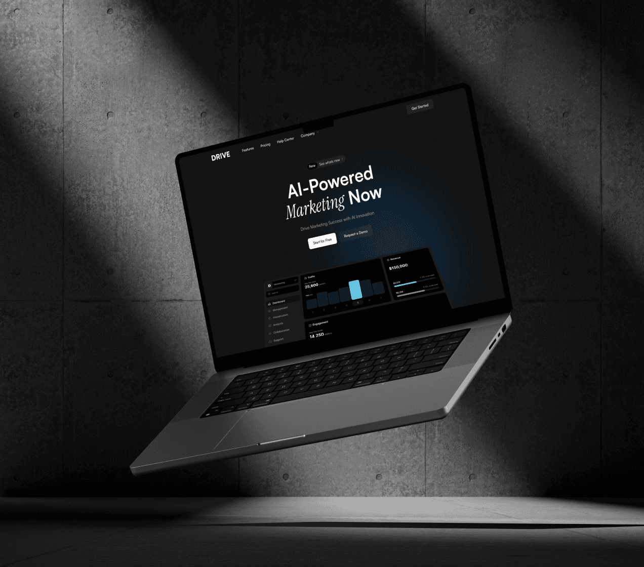 macbook with framer template