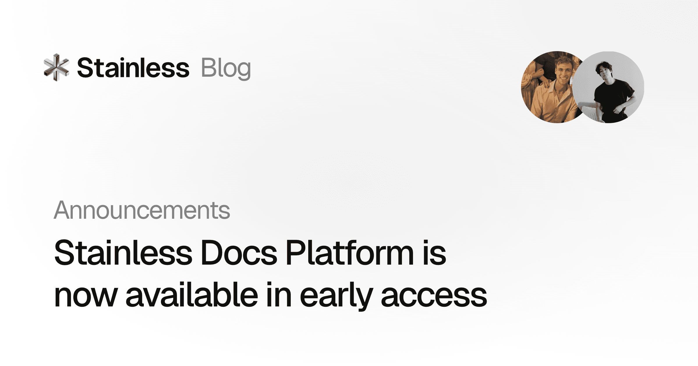 Stainless Docs Early Access