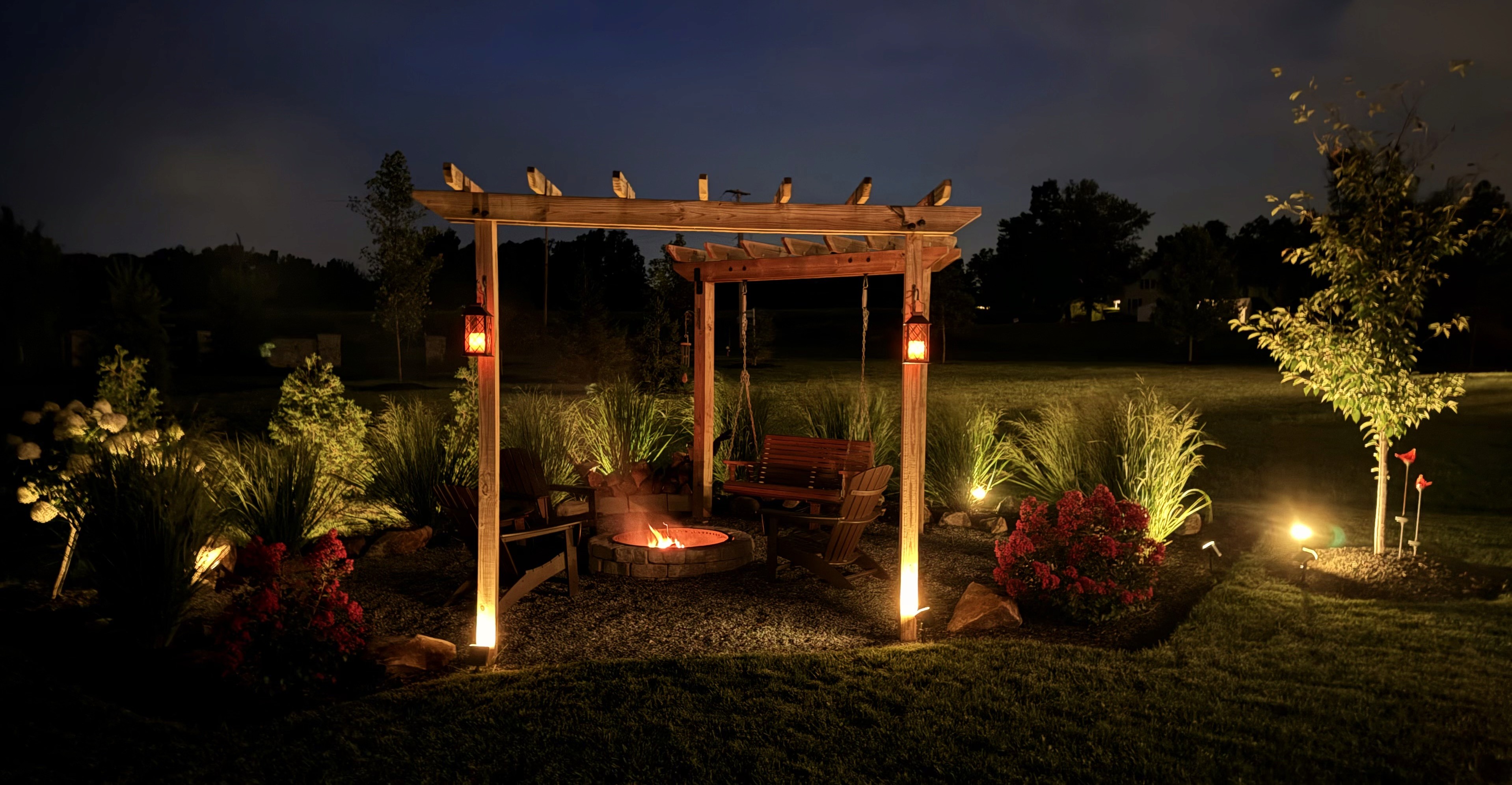 Custom outdoor firepit