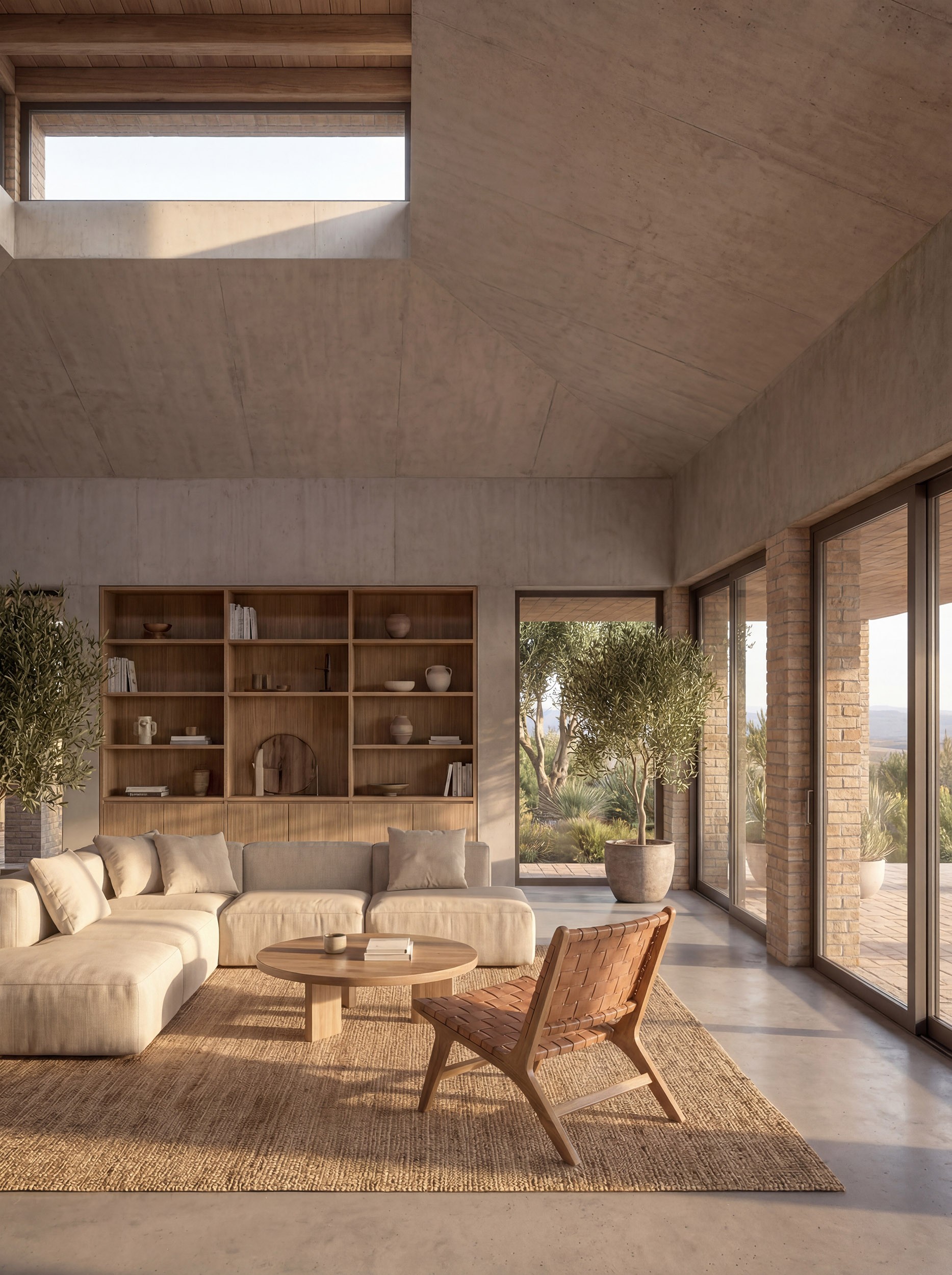 Workshop made of bright wood