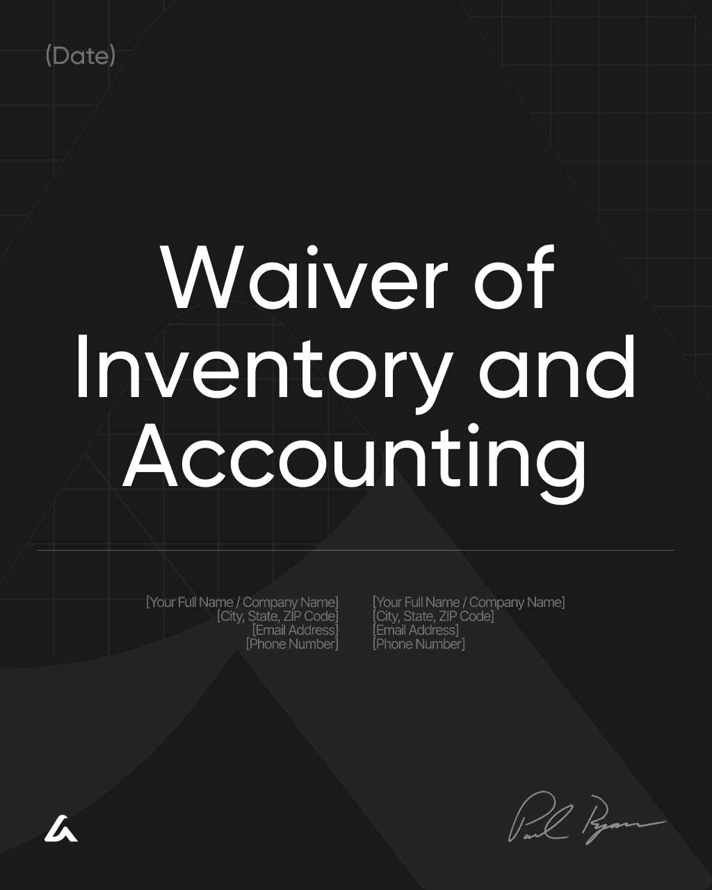 Waiver of Inventory and Accounting