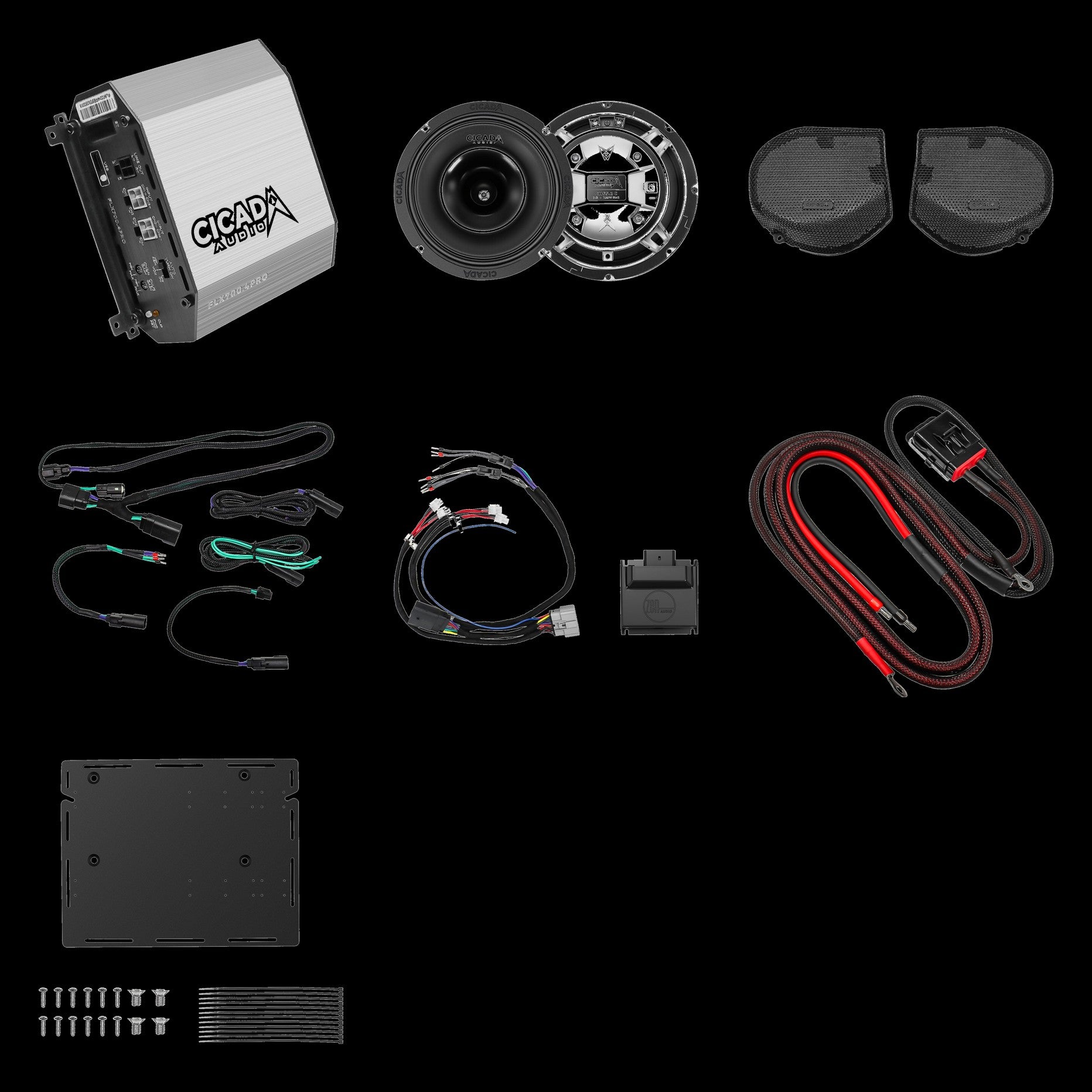 Cicada 700-Watt-Komplettsystem für Harley 2024+