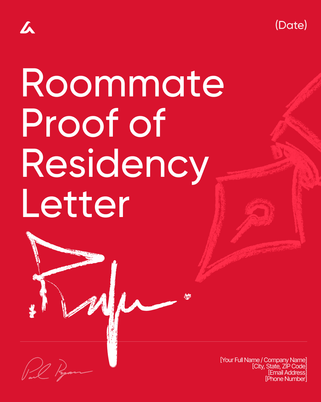Roommate Proof of Residency Letter