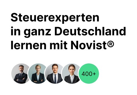 Steuerexperten in ganz Deutschland lernen mit Novist