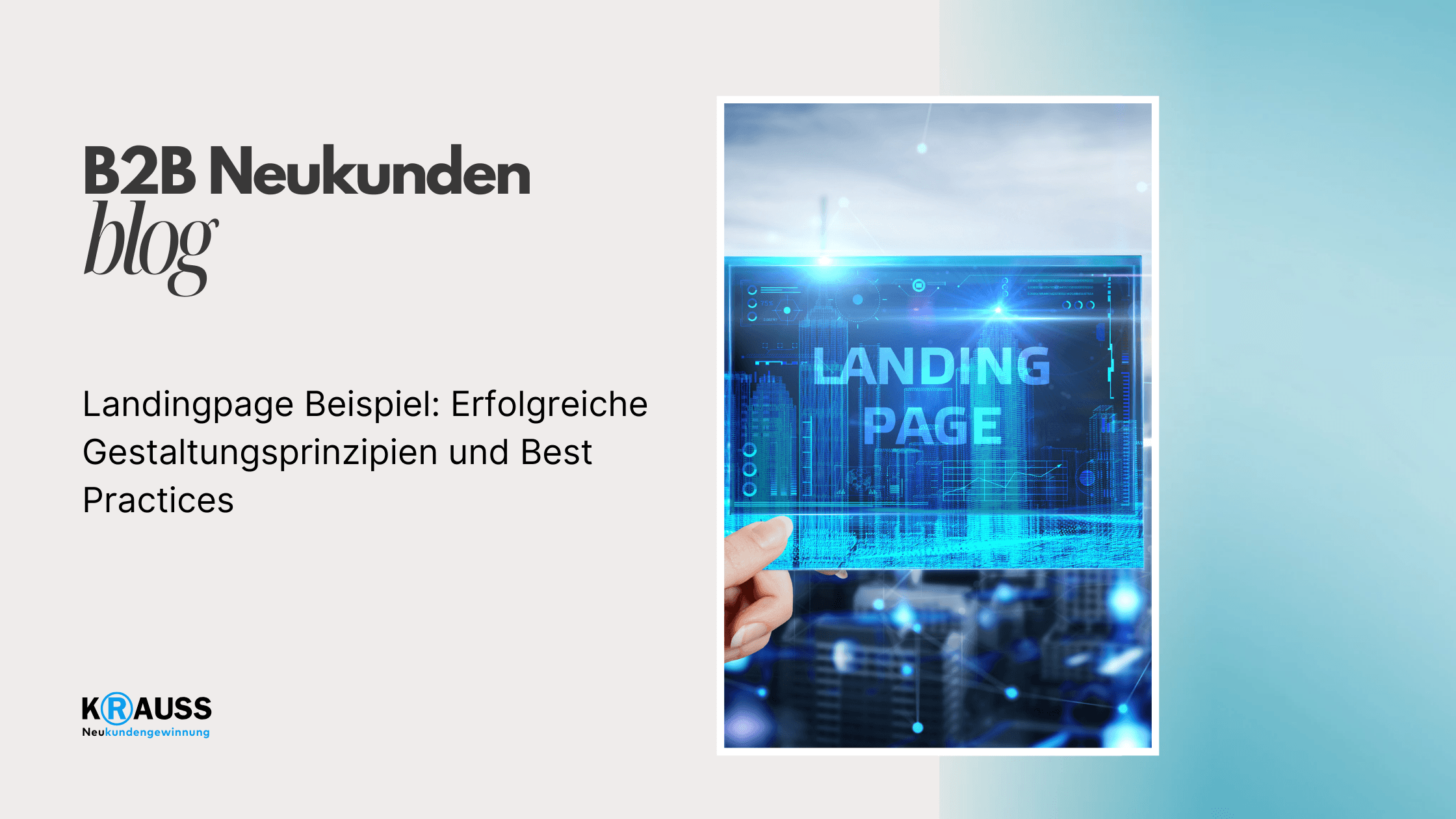 Landingpage Beispiel: Erfolgreiche Gestaltungsprinzipien und Best Practices