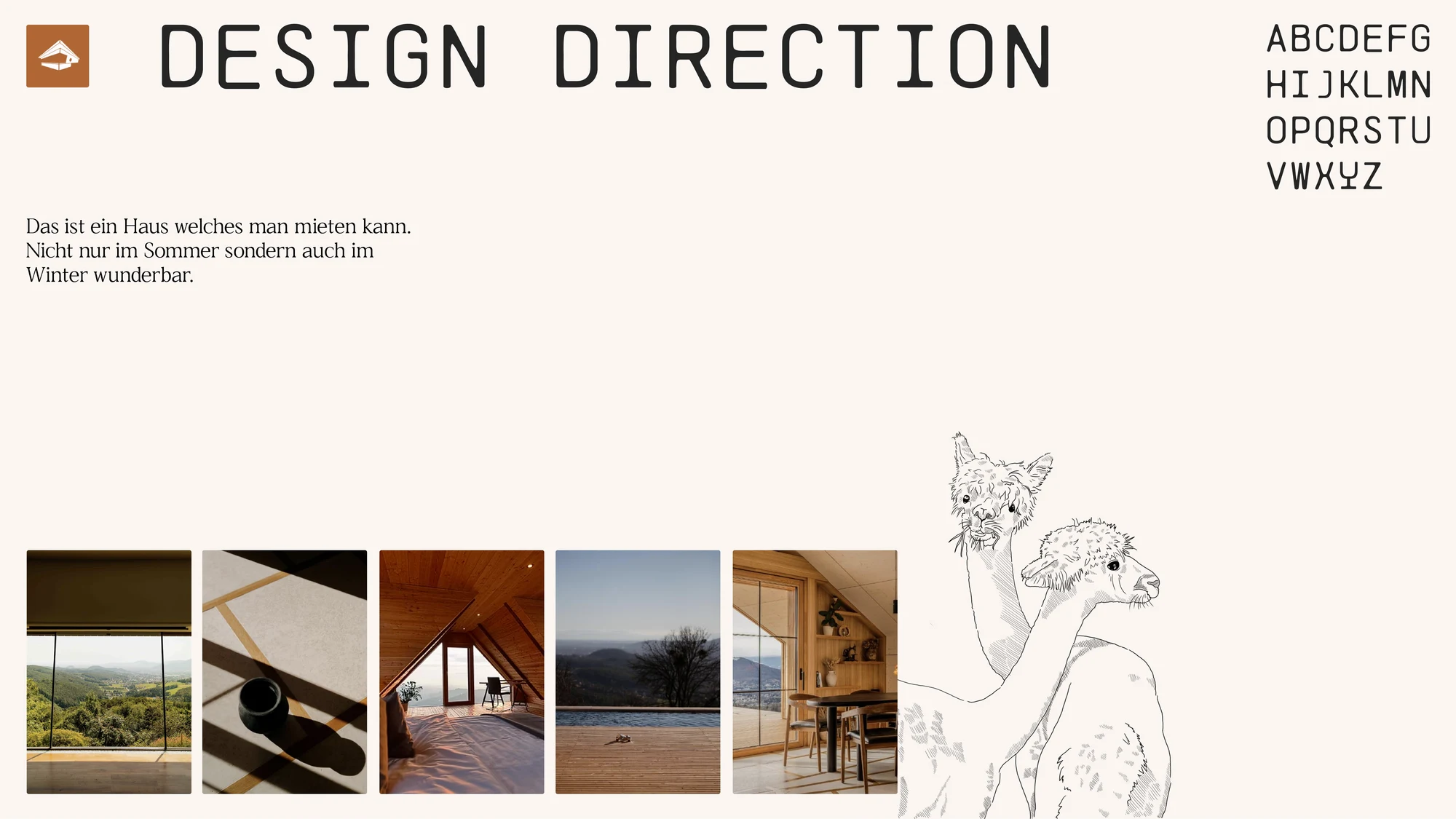 Design Direction von Schmoltis Chalet.