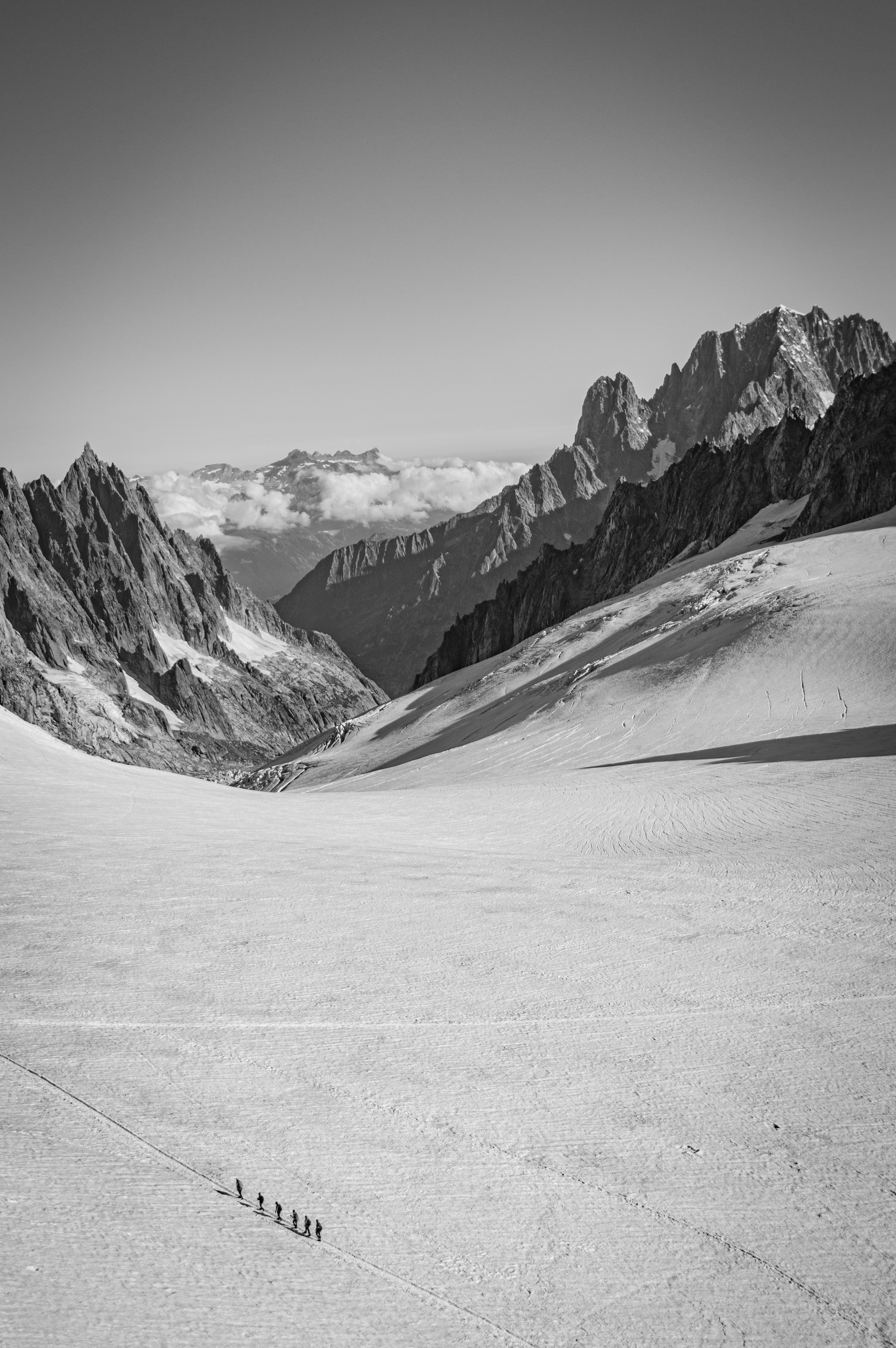 snow covered mountain during daytime