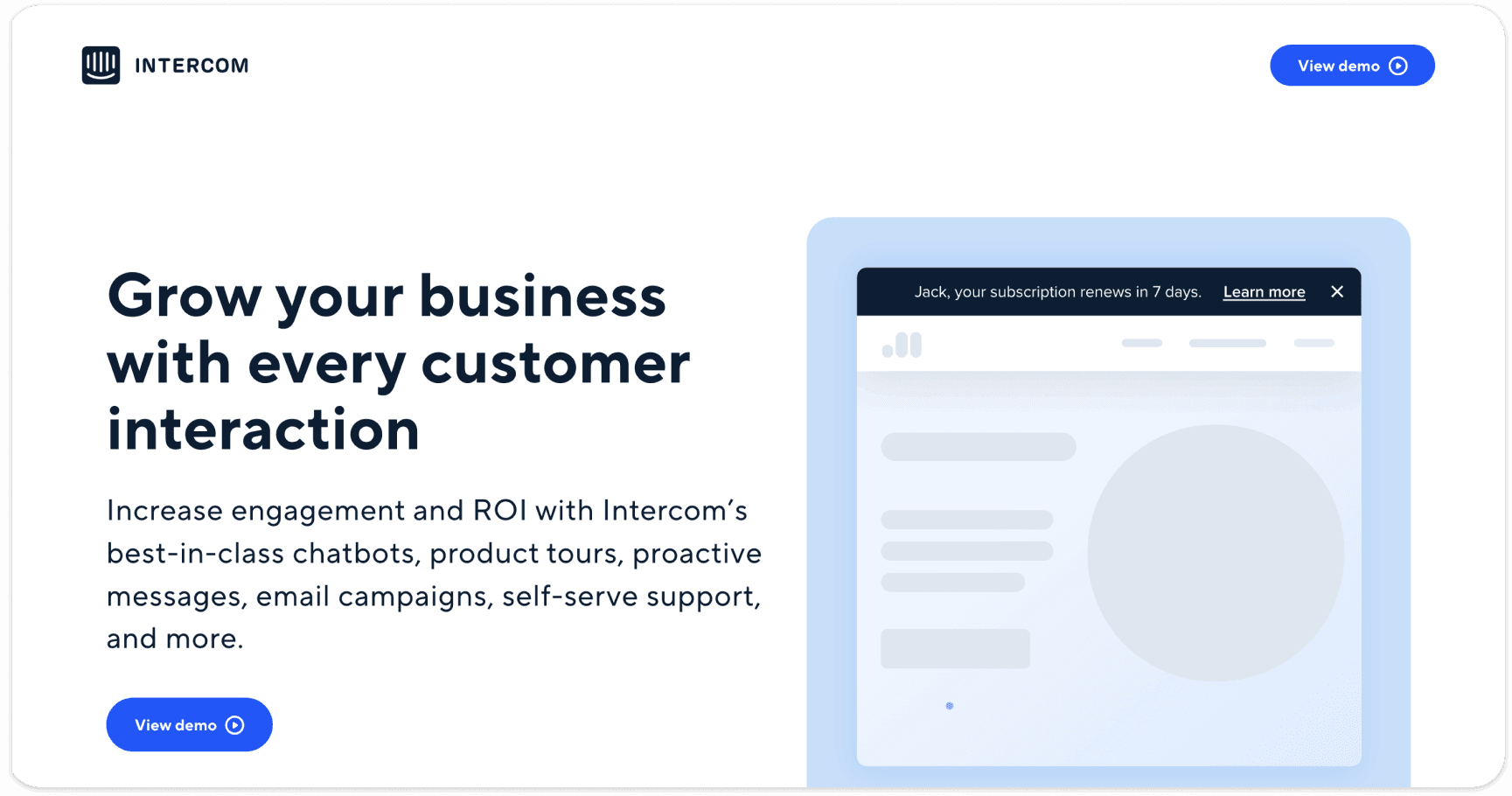 Intercom - marketing automation solution