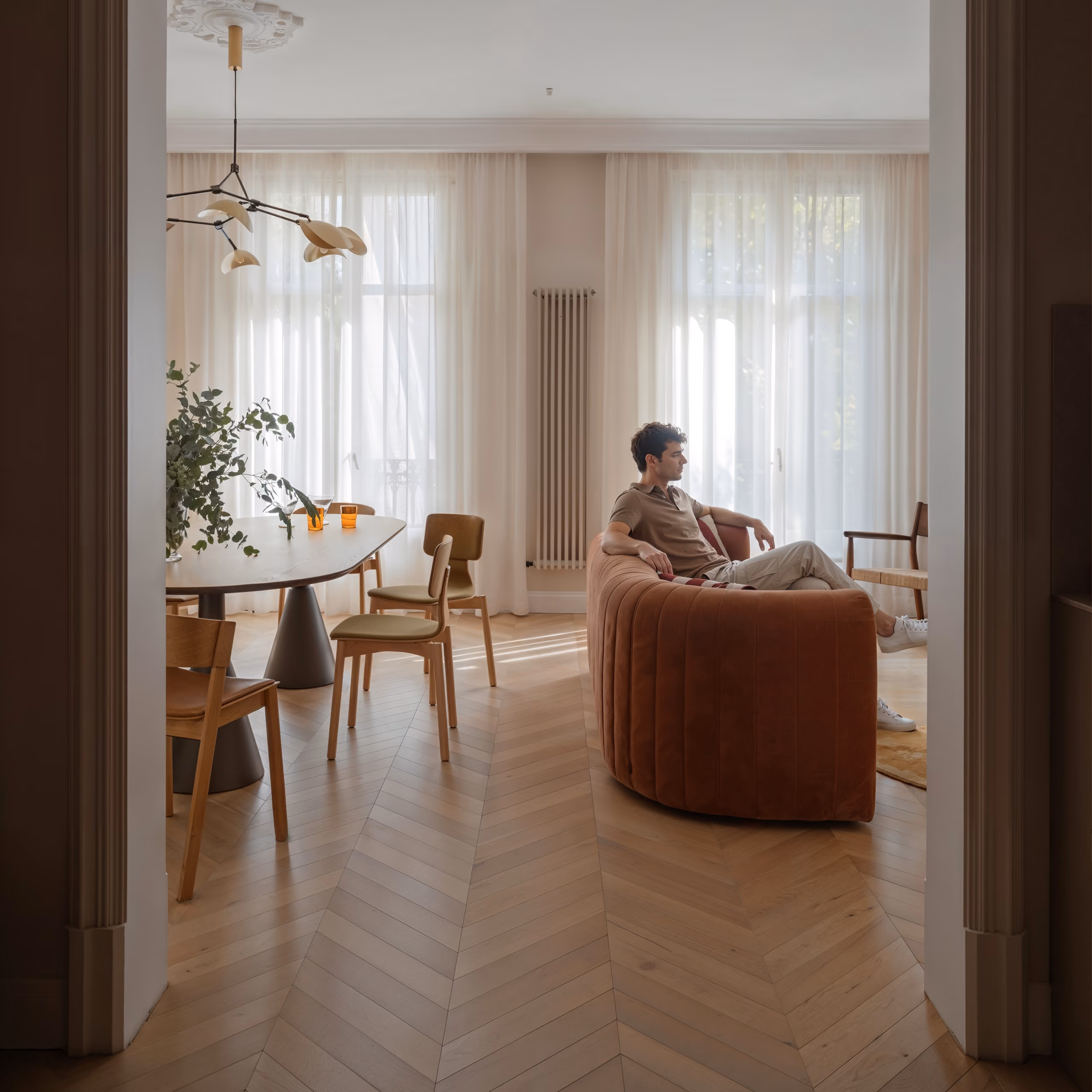 Valencia apartment interior featured on the Stanzza Design website