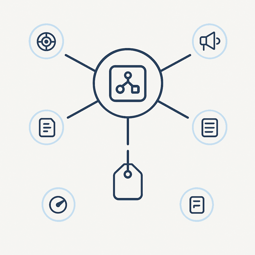 Diagram contrasting Bear AI’s multi-feature bundle against single-feature competitor nodes