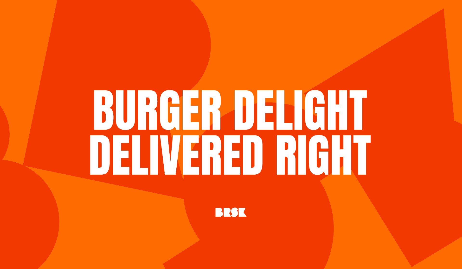 BRSK BY THE PIT, DUBAI, UAE, FASTFOOD CHAIN, BRSK LOGO, GREEN AND ORANGE, BURGER DELIGHT DELIVERED RIGHT