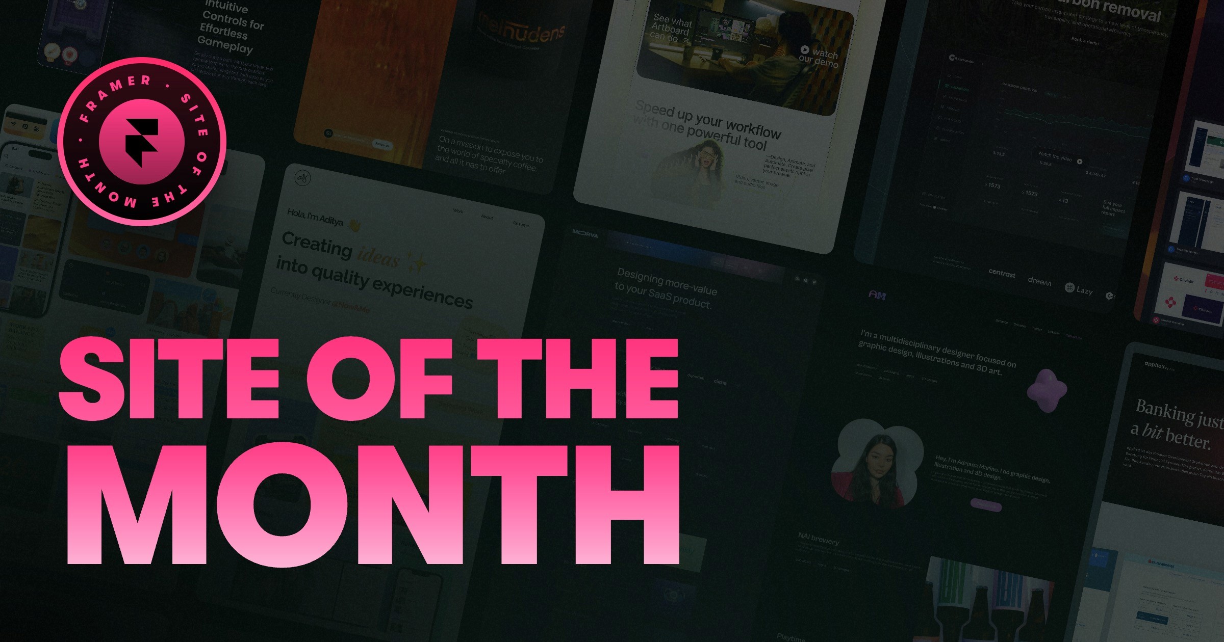 Framer: Site of the Month Award