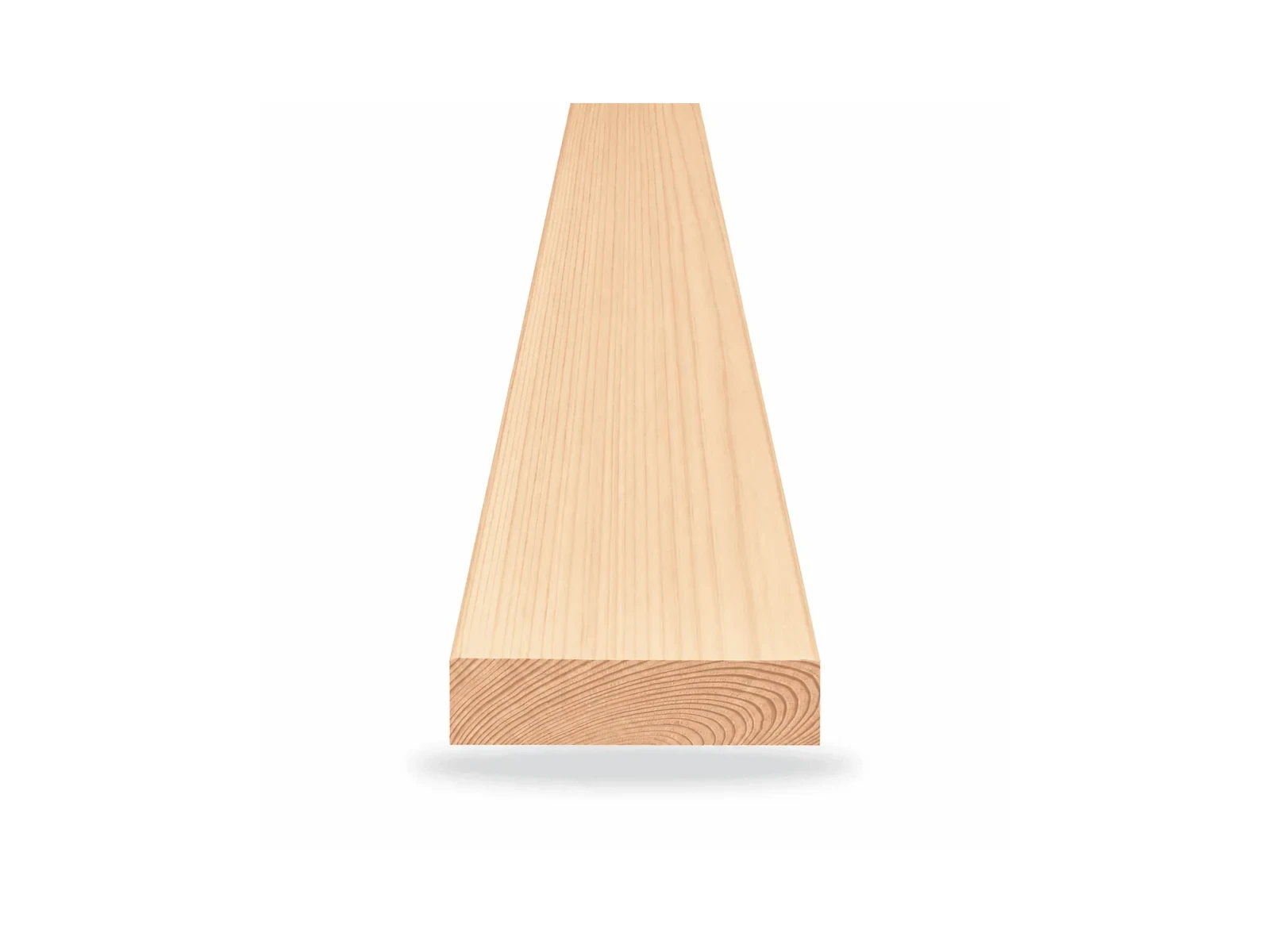 Clean pale-golden Douglas Fir-Larch Select Structural 2x8 board shown front-facing