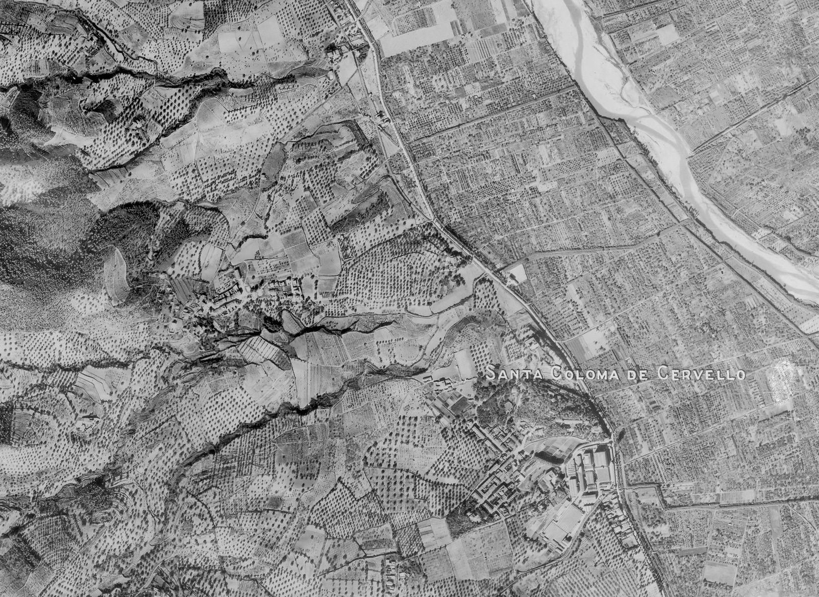 Ortofoto 1947 Santa Coloma de Cervelló