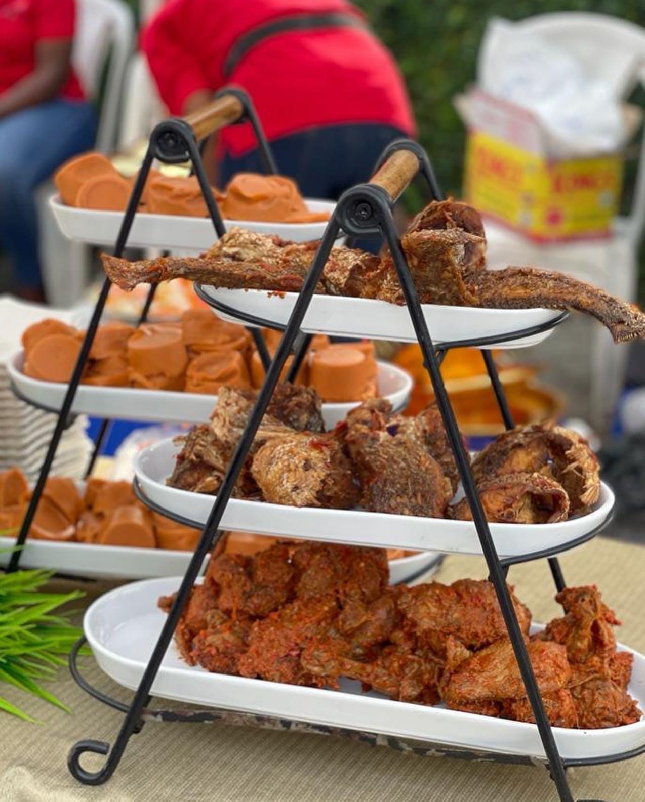 Fried foods in a food stand