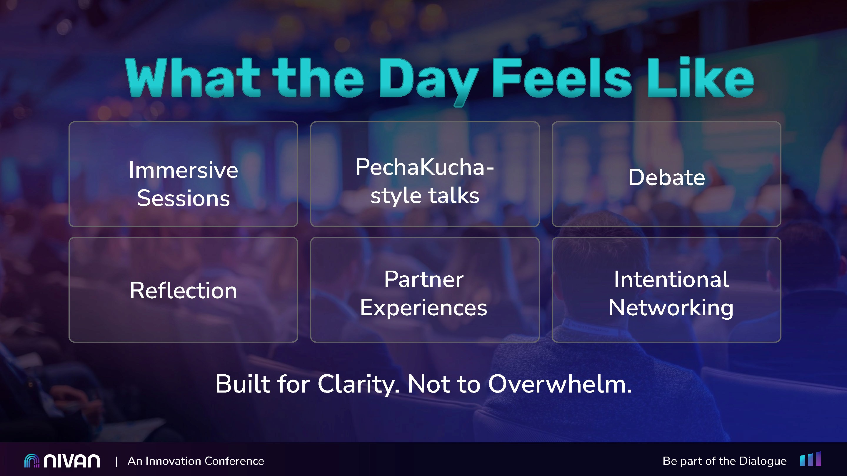 8 variations of nivan logos that includes stacked, horizontal, color, and reverse logos